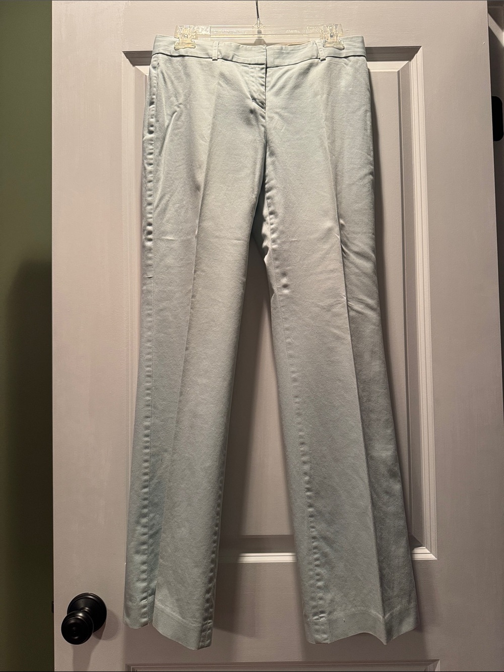 Classic Women's Flare Trousers in Light Mint